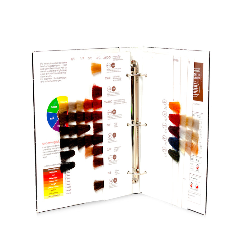 Demi and Permanent Hair Color Swatch Book